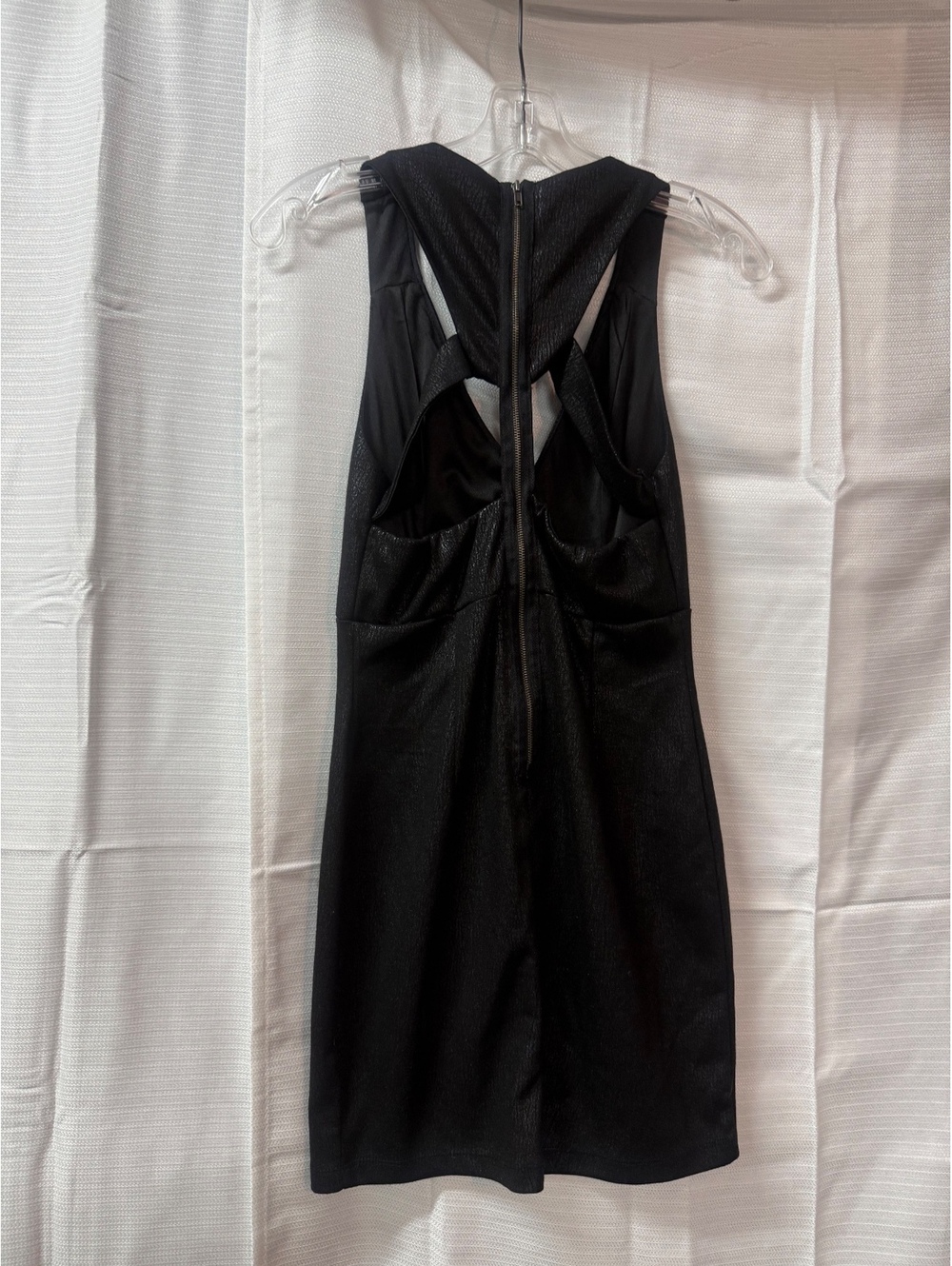 Forever 21 Black Sleeveless Bodycon Dress with Back Cutout, Size M